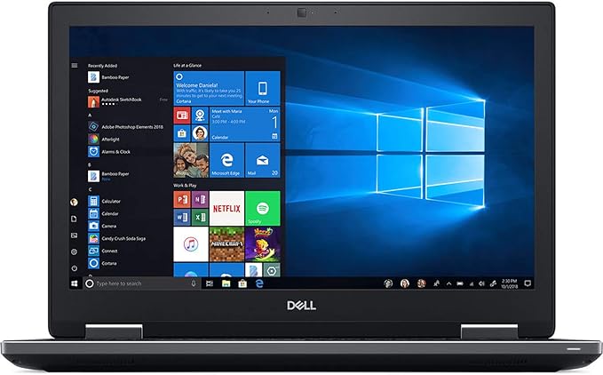 دقة Dell 7730-Core i7 8850H-32GB Ram-512GB SSD-Nvidia Quadro P5200 16GB-17 بوصة FHD-8th-ضمان لمدة 12 شهرًا