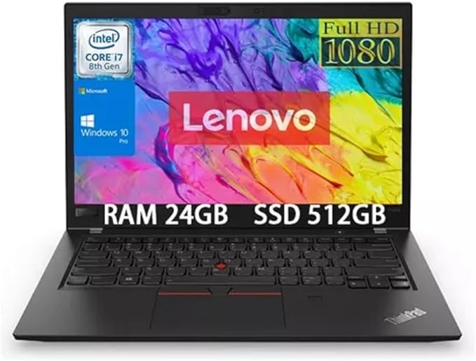 LENOVO ThinkPad T480s-Touch- Intel Core i7-8650U 4.20 GHz, 24GB RAM, 5